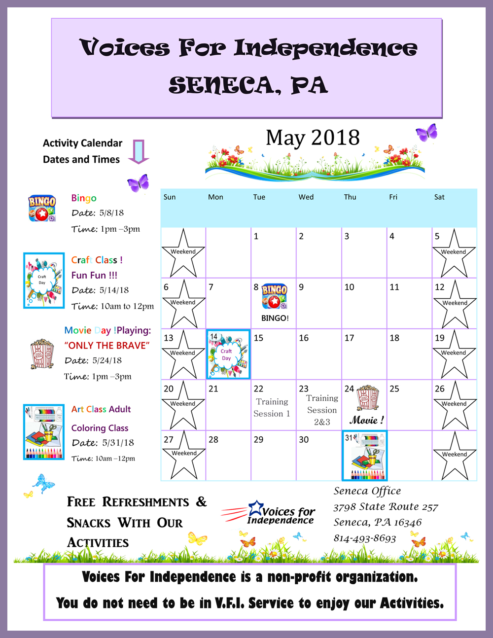 Seneca Calendar Winter 2025 Shirl Doroteya